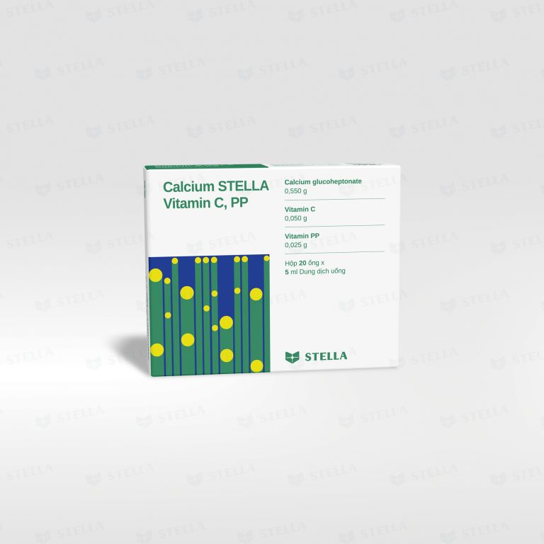 Calcium STELLA Vitamin C, PP (Ống 5 mL)